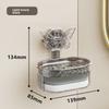 Sucker Type Powerful Suction Toilet Wall Hanging Light Luxury Creative Double-layer Perforation-free Soapbox