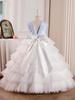 Girls' 2025 Summer Formal Piano Performance Dress - Stylish Backless Princess Gown for Children's Fashion Show