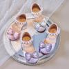 2025 Autumn Toddler Cartoon Bow Baby Shoes - Soft Sole Dance Sandals for Girls