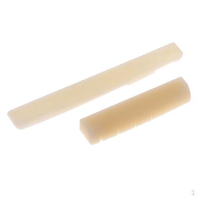 1 Set Gitarre Sattel Mutter Schlitz Brücke String Teile Akustische