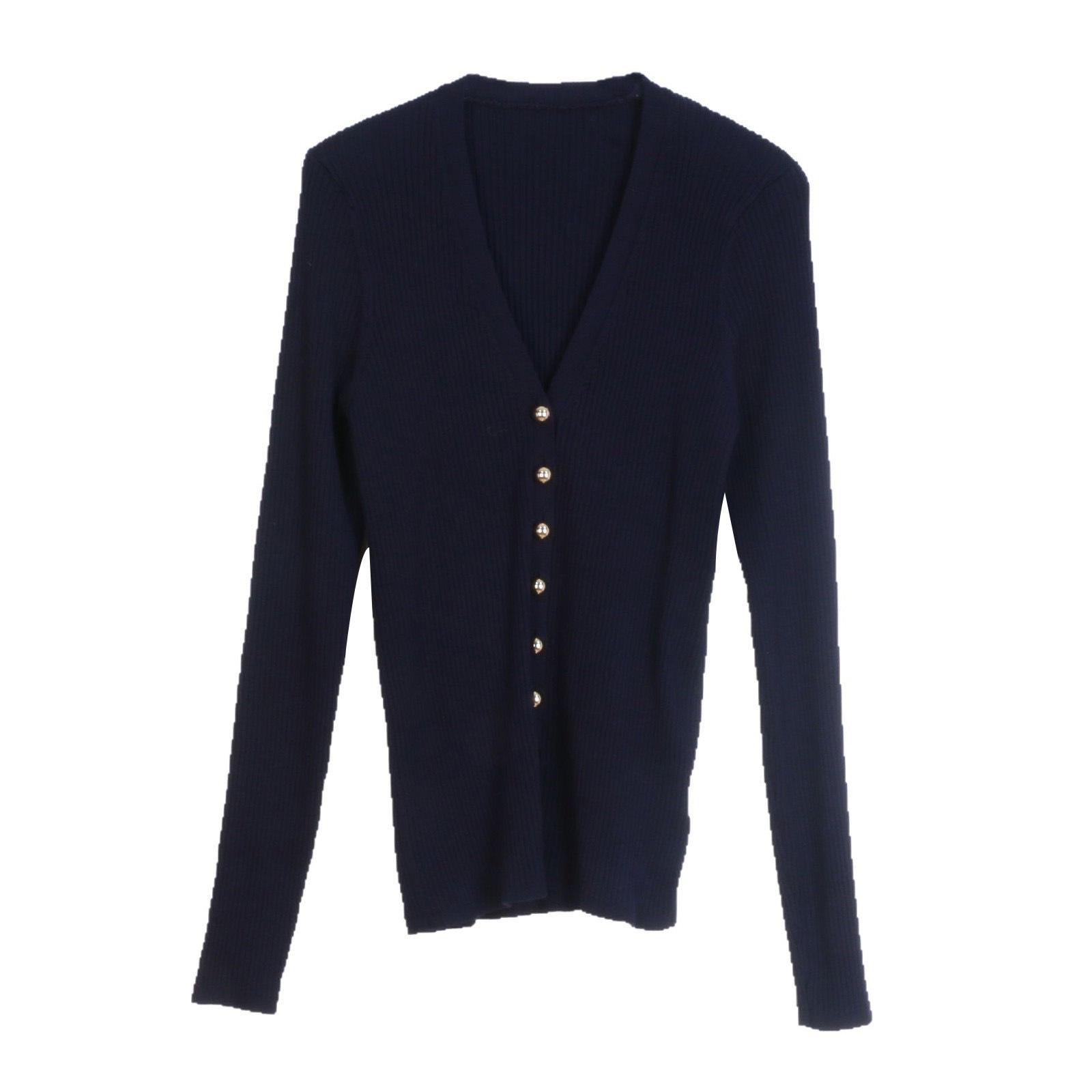 

Кардиган трикотажный M Family 2025 Весна/Осень Приталенный на французских пуговицах - Женский S