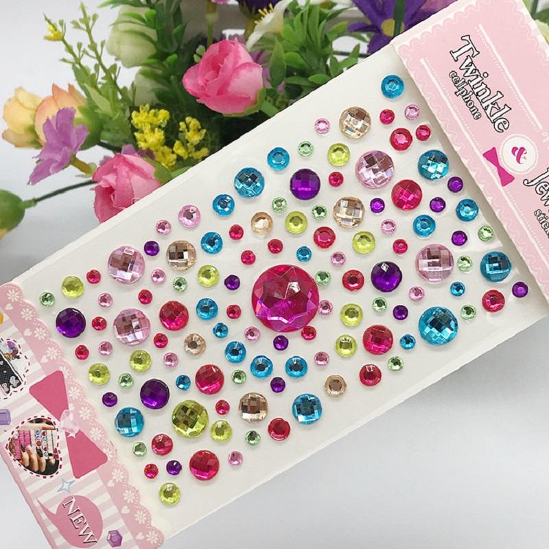 New Stickers On The Face Rhinestone Makeup Bright Face Art Sticker Children's Temporary Tattoo Rhinestone for Strasse Makeup