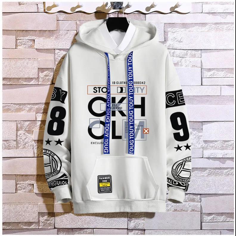 Spring & Fall Trend Pullover Suit Hooded Sweater and Casual Pants Campus Clothing Men Sports Suit