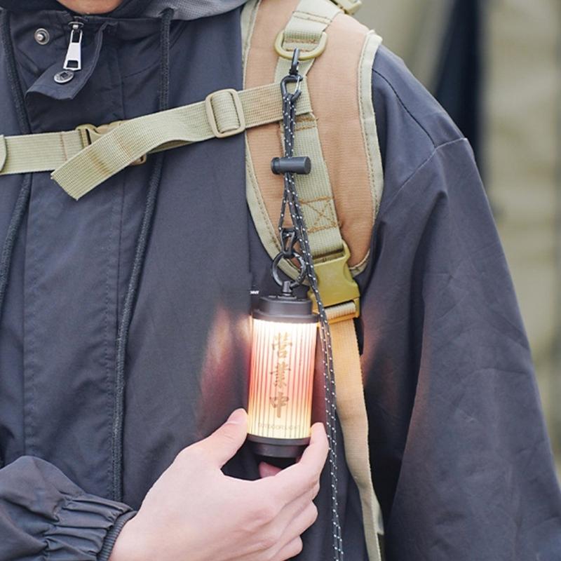 Reflective Safety Keychains Cord Glowing Safety Strap Secure Fastening Clip for Backpacks Cycling Gears
