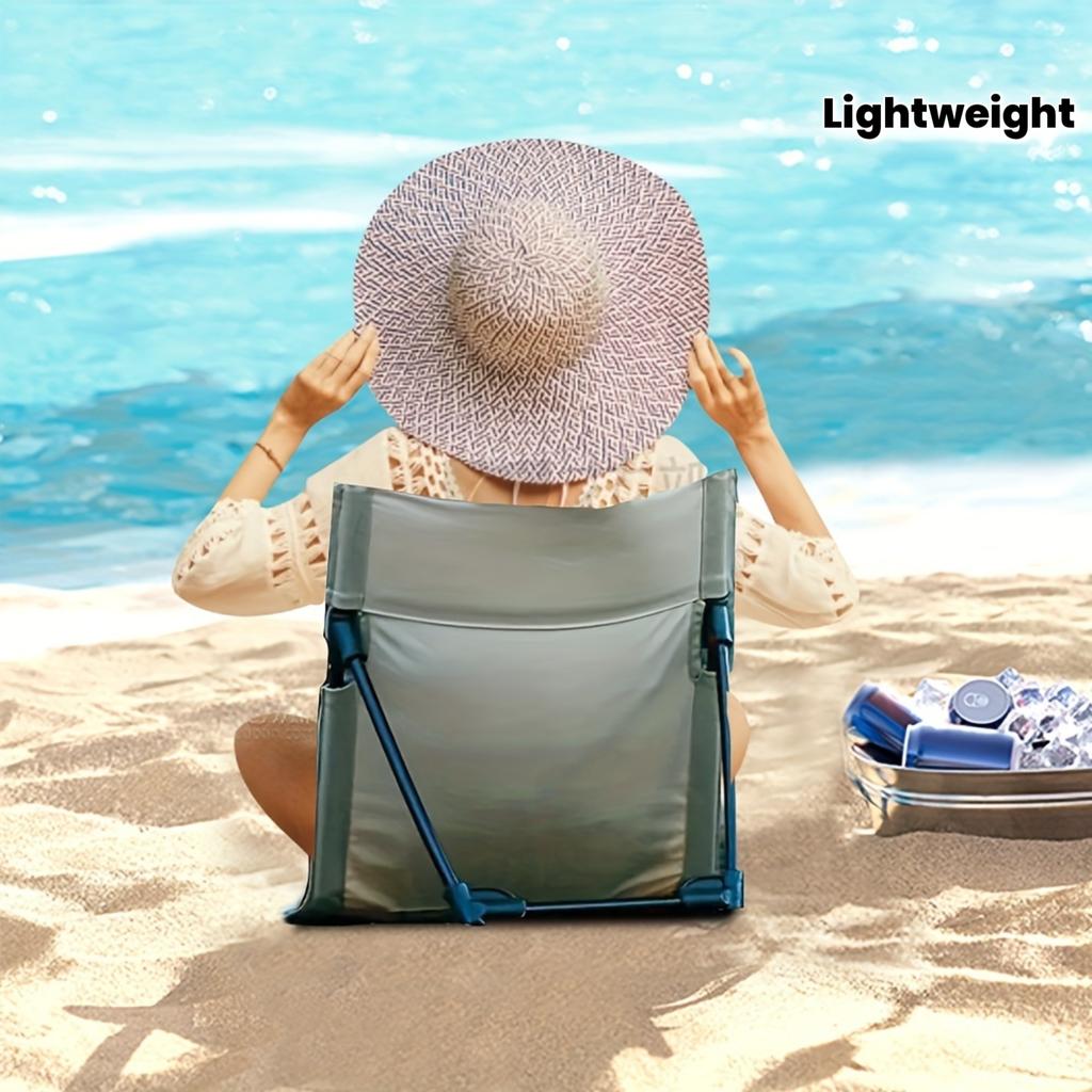 Life & Camping - Lightweight Aluminum Alloy, Oxford Fabric, Compact Folding Recliner Designed To Save Space For Outdoor, Beach, Picnic, And Camping