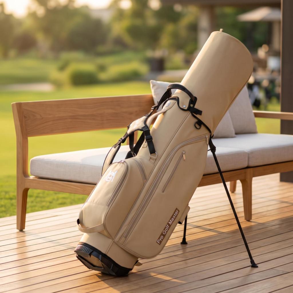 Golf Stand Bag Seven-Compartment with Double Strap for Walking