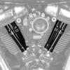 NICECNC Černé kryty zdvihátek Kryty táhel ventilů Kryt zdvihátka Kompatibilní s Harley Fat Boy FLFBS 114 2018-2024, Road King FLHR 2017-2024, Náhradní díl