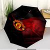 Football team.C Print Automatic Open Close Umbrella, Portable Foldable Umbrella, for Outdoor Commute Camping Trip, Ideal Birthday Gift