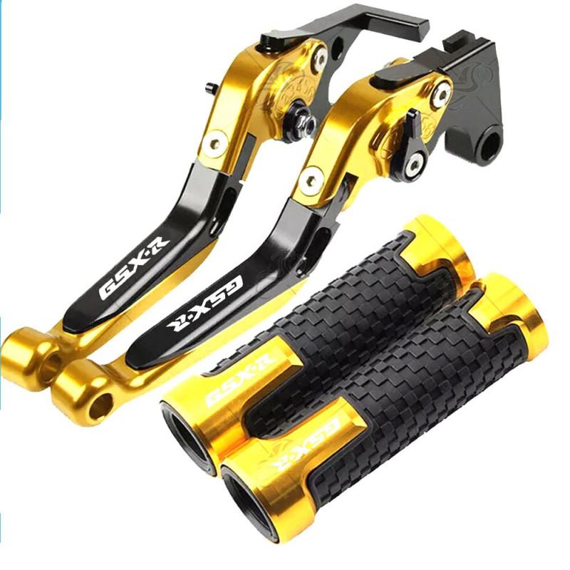 CNC Aluminum Brake Clutch Lever Perch With Grip Cover Suzuki GSX-R 600 750 1000 Motorcycle Upgrade