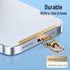 Ultra-Thin Stainless Steel Rotating Phone Lanyard Clip with Anti-Lost Sticker