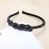 Simple Women Hair Accessories Rhinestone Crystal Fashion Headdress Head Hoop Headband Hair Band