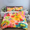 Fresh Fruits Pattern Set Design Exquisite Three-Piece Bedding Set Gift For Kids And Adults