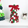 Red, Green And Christmas Colored Small Balls Handmade Bow Christmas Tree Ornaments Desktop Decoration