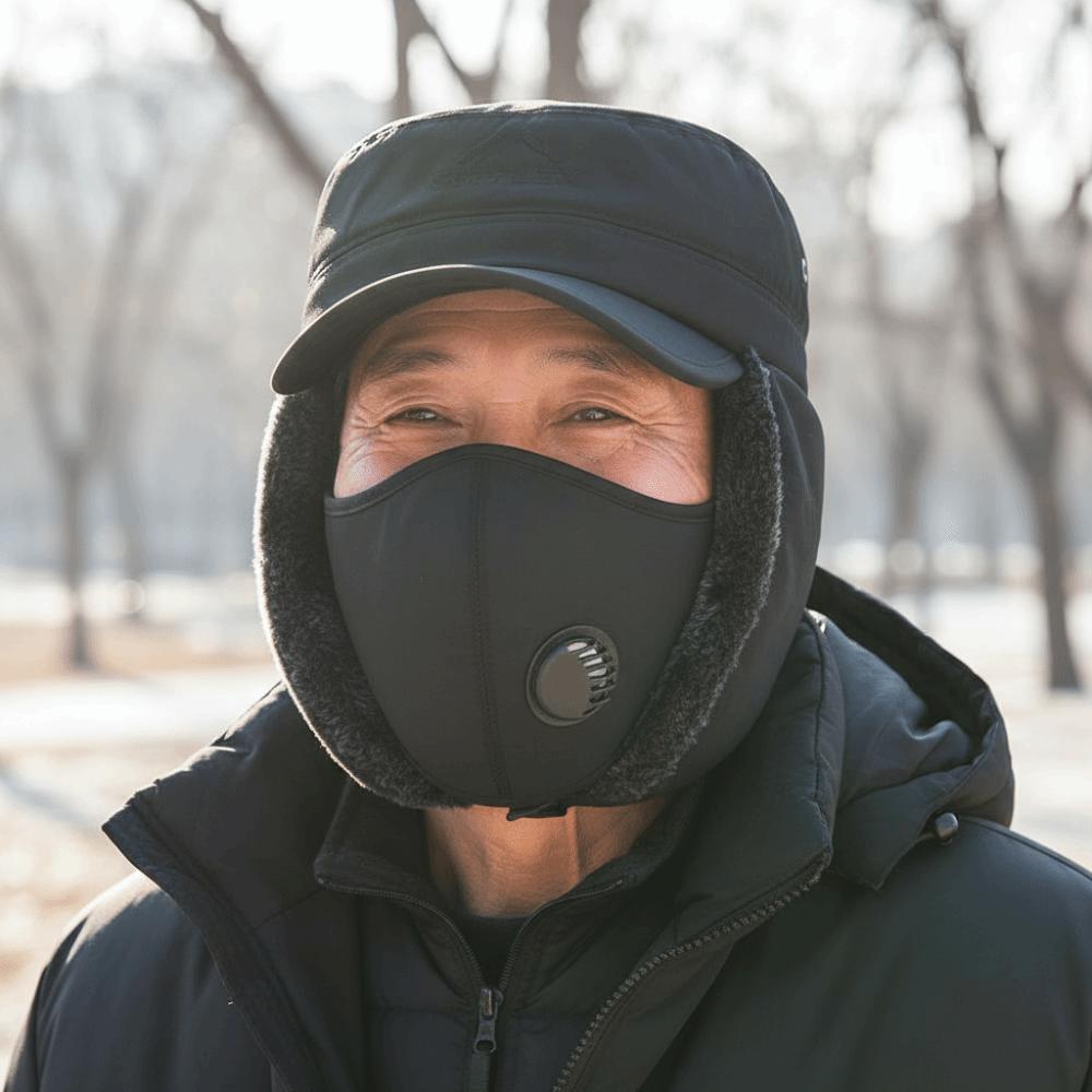 Detachable Windproof Thermal Cap Thickened Fleece Earflaps Hat Winter Trapper Hat Freezing Days