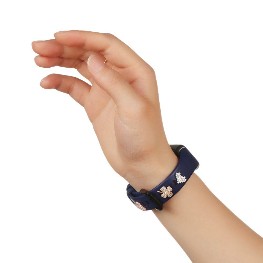 Accessories Metal Charms Decorative Diamond Ornament For iwatch Bracelet Silicone Strap Accessories