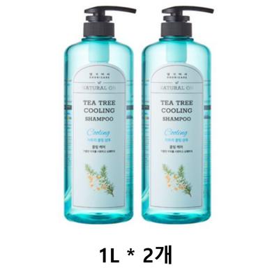 Kühlendes Teebaum-Shampoo 1000 ml, 2 Einheiten, 1 l