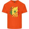 Torn Senegal Flag Senegalese Day Football Unisexs Light Cotton TShirt