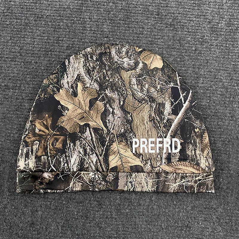 Retro Hip-Hop Camouflage Leaf Print Pullover Hat Trendy Personalized Street Casual Fashionable Cap