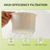 Auto-Clean Sink Filter Basket with Faucet. Durable Plastic, Easy Install. For Home & Commercial Kitchens.