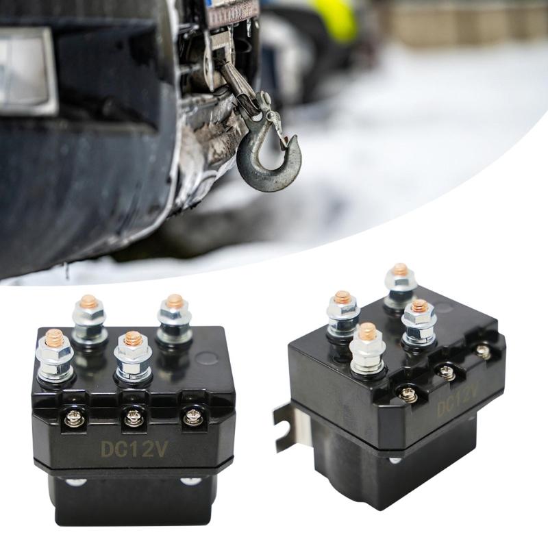 12V 250A Reversing Relays Electric Winch Solenoid Relays Simple To Use Protects Electrical Systems for ATVs & UTV Winches