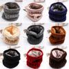 Cable Winter Warm Collar  Cowl Loop Snood Shawl Neck Warmer Circle Thicken Scarf Brushed Knit