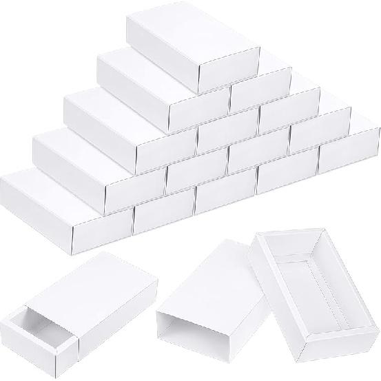 Zonon 30 Pieces Kraft Paper Drawer Box, Mini Crafts Cardboard Present Boxes for Business and Soap Jewelry Candy Weeding Party Favors Present