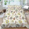 Rodinné povlečení Jednolůžko Jednolůžko v plné velikosti Rostlinný tisk Série Povlečení Vzor listů Povlak na polštář a povlak na přikrývku Pratelná domácí dekorace