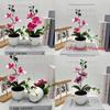 Butterfly Orchid Artificial Plant Home Decor Wedding Photography Prop With Plastic Material For Indoor Use