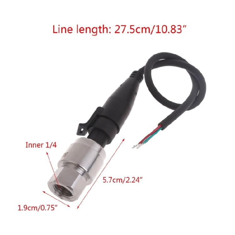 DC5V NPT1/4 Oil FuelDiesels Water Pressure Sensor Transmitter Transducer