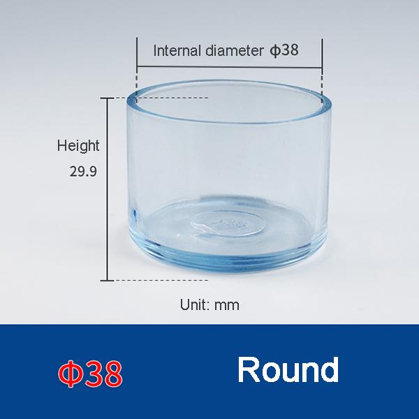 Transparent Thickened Table Foot Mat, Protective Cover, Non-slip, Wear-resistant, Furniture, Chair Noise, 4 Pcs Set Foot Cover