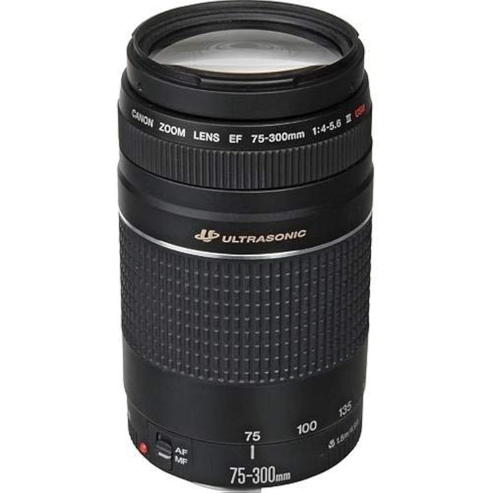 Canon EF Lens EF75-300mm F4-5.6 III Zoom Lens Telephoto Parallel Imported Product Black