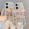 Adorable 3D Cartoon Doll Phone Case for Honor X50/X30i/Nova9 - Transparent, Anti-Fall, Full Package - Cute Design.
