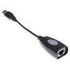 Usb Extension Ethernet Rj45 Cat5E/6 Cable Lan Adapter Extender Over Repeater Set