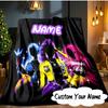 Custom Name KPop Cartoon Blanket  Ideal Bedding Blanket Perfect for Travel, Camping, Living Rooms, Offices, Sofas, Fan Christmas gift
