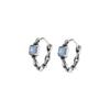 Small, Simple And Versatile Temperament, Sugar Cube Ear Buckles, Women'S Exquisite High-End Stud Earrings, Niche Design Earrings