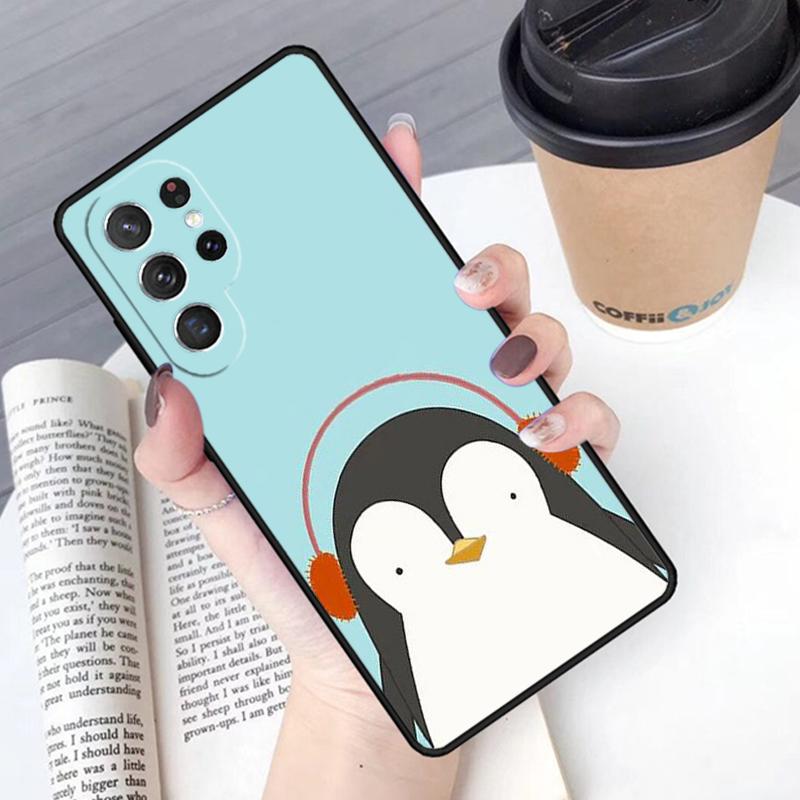 Cute Penguin phone case Cover For Samsung Galaxy S24 S25 Ultra S21 S22 Ultra S10E Note 10 Plus Note 20 FE S23