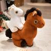 No Ip Plush Horse Toy With Pp Cotton Filling For Animal Collectors And Giftgiving