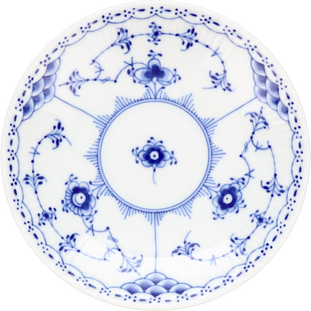 ROYAL COPENHAGEN Blue Fluted Half Lace Coffee Cup and Saucer, White, 180ml (Officially Imported) 1102071