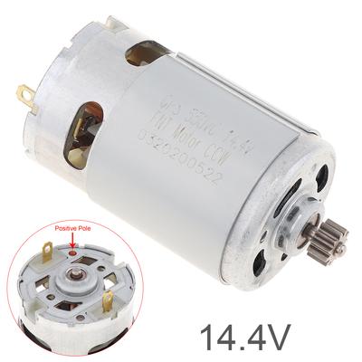 Μοτέρ συνεχούς ρεύματος RS550 14,4V 24500 RPM με 11 δόντια δύο ταχυτήτων για κατσαβίδι δράπανου φόρτισης μπαταρίας