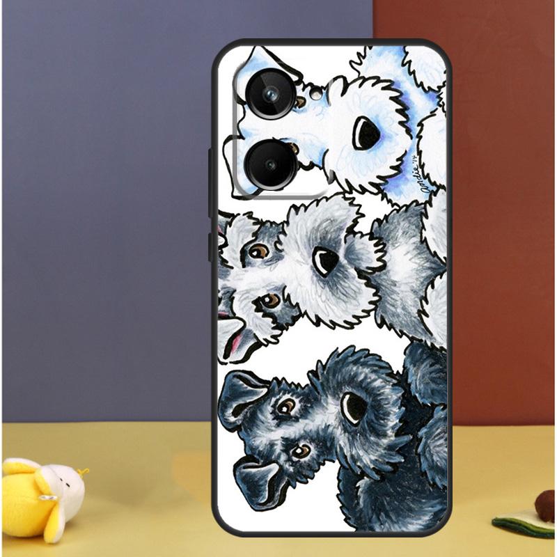 Cartoon schnauzer dog For Realme 15 Pro GT7 10 11 12 13 14 Pro Plus C67 C65 C63 C61 C55 C53 C51 C35 C71 C75 Case