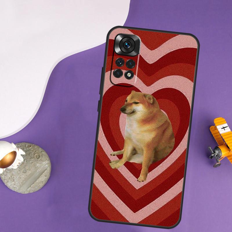 Doge Dog Cheems Meme Case For Xiaomi Redmi Note 13 Pro 14 12 9 10 11 Pro 10S 11S 12S Redmi 10C 13C 14C 12C Cover