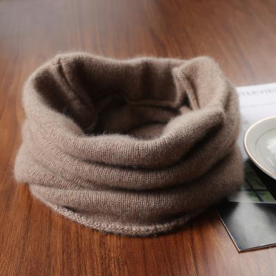 Reiner Wolle Gestrickter Ringschal Eleganter Halstuch Damen Weich Warm Kaschmir Falscher Kragen Nackenwärmer Stirnband Winter