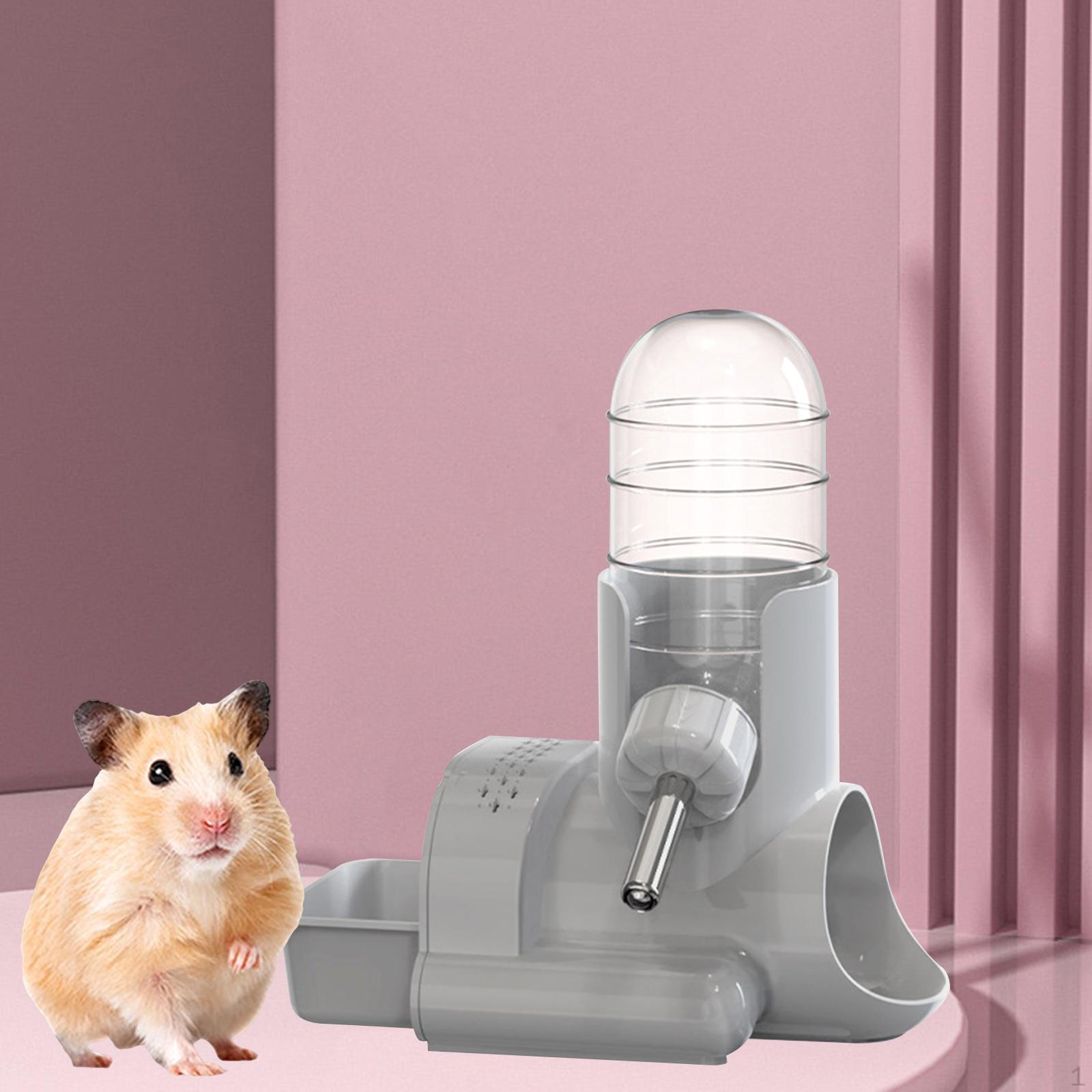 

-Hamster Water Bottle, Auto Dispenser, Drinker, Feeder, Drinking Container, Bowl, Hedgehog Pet сірий колір