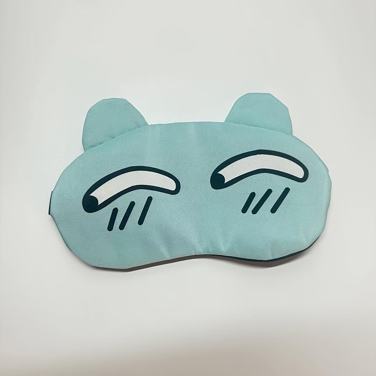 Смешная маска для сна с эмодзи, Новинка, Аксессуар для отдыха 1pcs (Cunning Blue)