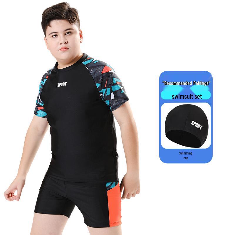 Kids' Long Sleeve Sun-Protective Swimsuit: Quick-Dry, Chlorine-Resistant UPF50+ Two-Piece Set