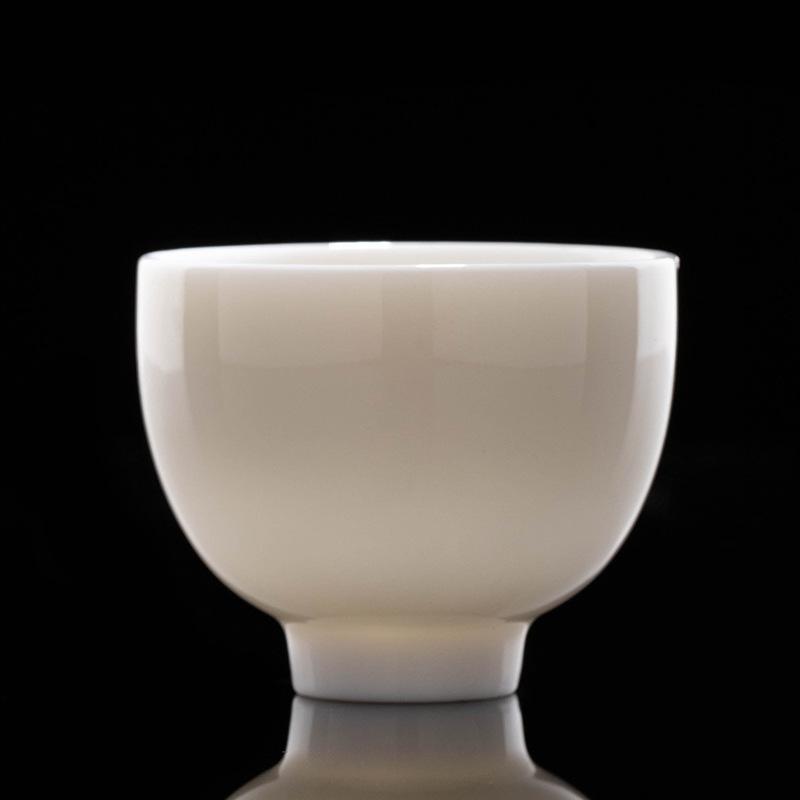 Various Styles Pure White Sheep Fat Jade Ceramic Kung Fu Set Master Cup Tea Bowl Supports LOGO Printing