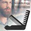Folding Mens Comb With Abs Material For Travel And Styling Convenience