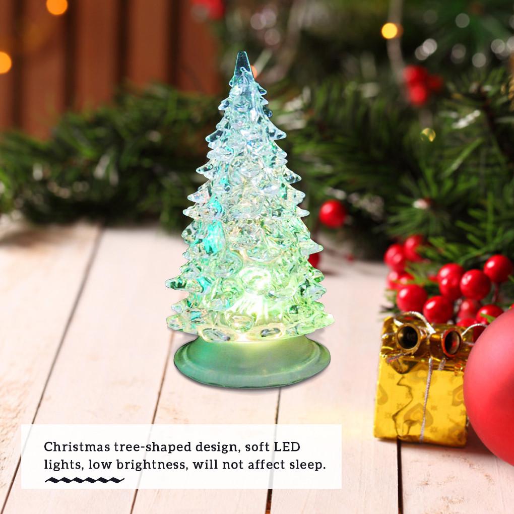 Christmas Night Lamp Energy-saving LED Light Tree-shaped Acrylic Decorative Lamp
