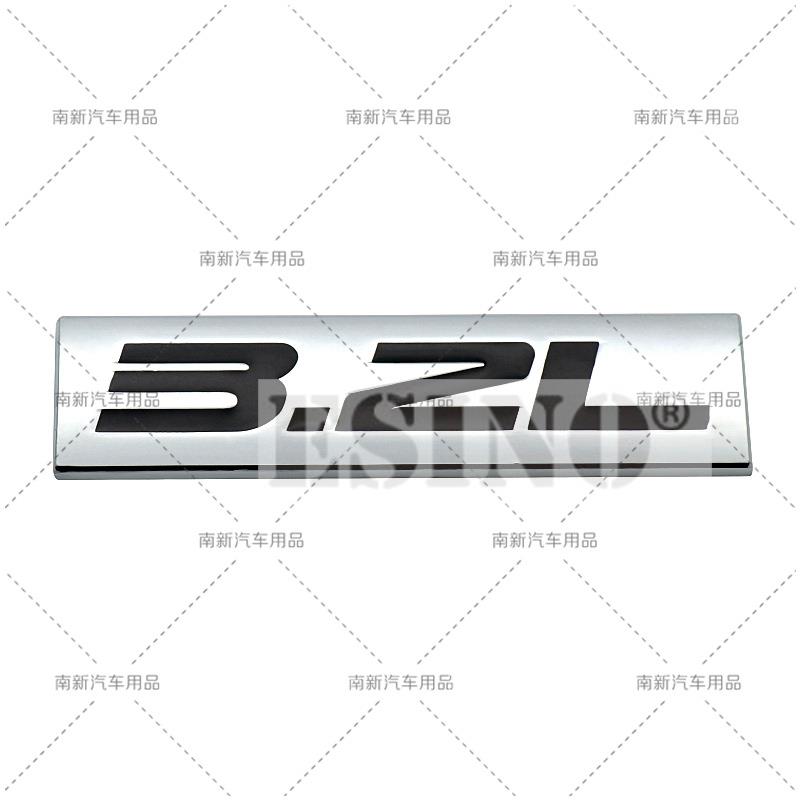 Styling Auto Emblema Adesivo 3D Metallo Cromo Lega di Zinco 3.0L 3.2L 3.5L 3.6L 3.7L 3.8L Accessorio Badge per Carrozzeria, Cofano, Parafango