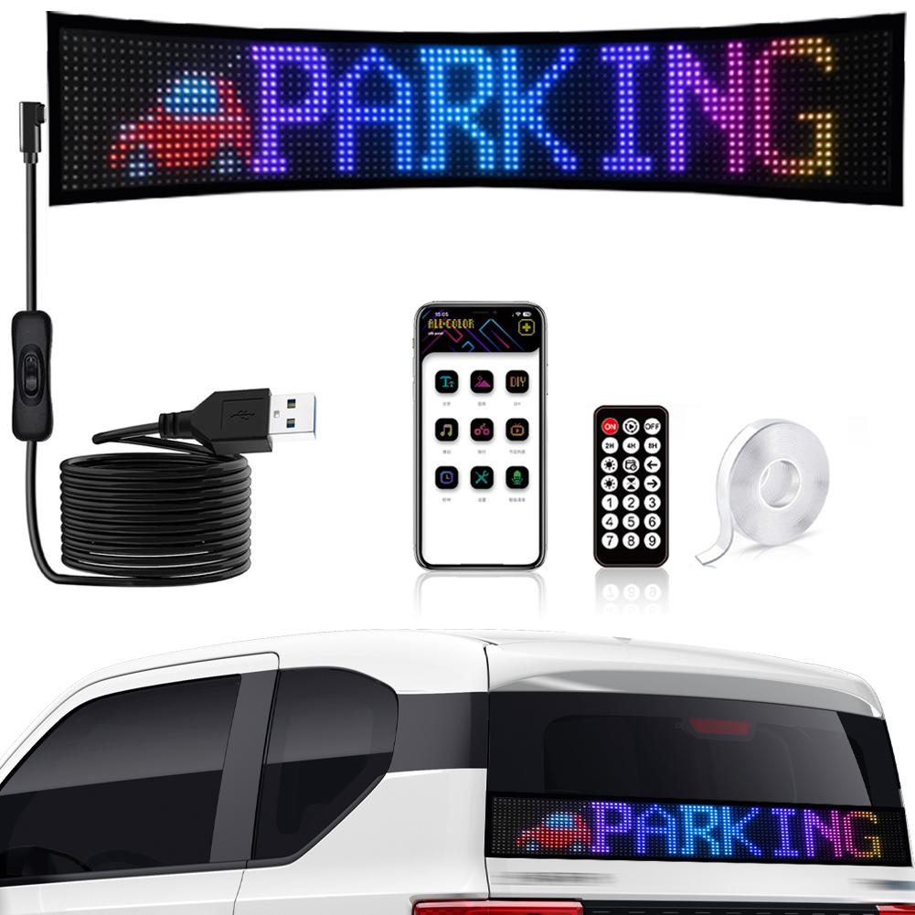 Bluetooth Car Windshield Plus LED Display Screen RGB LED Module Sign Matrix Pixel Panel Scrolling Signboard Advertising Light